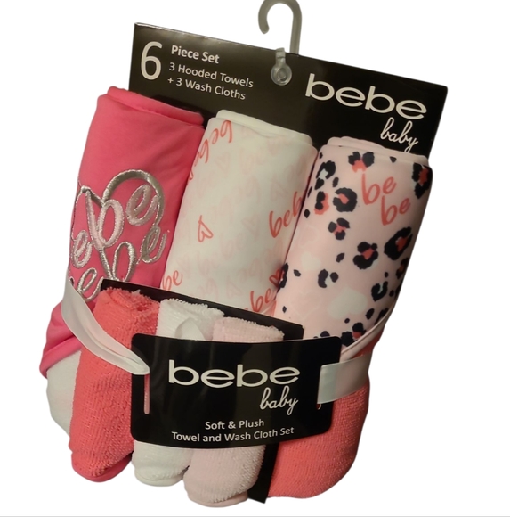 Bebe Baby Pink and White Towel Set - Picture 1 of 4